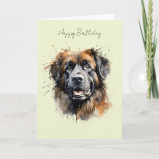 Leonberger honden verjaardagskaart #1 kaart