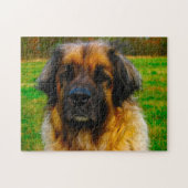 Leonberger Hondenras Jigzaag. Legpuzzel (Horizontaal)
