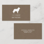 Leonberger Hondenras Silhouette Visitekaartje (Voorkant / Achterkant)