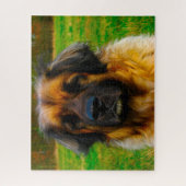 Leonberger Hondensoort Puzzel. Legpuzzel (Verticaal)