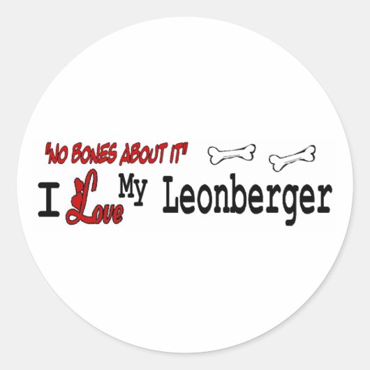 Leonberger (I Love) Sticker (Voorkant)