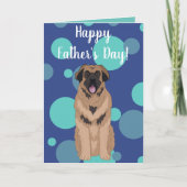 Leonberger-kaart voor vaders dag kaart (Voorkant)