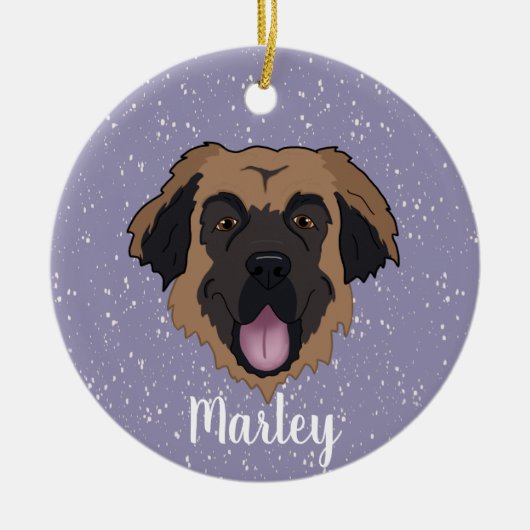  Leonberger Keramisch Ornament (Voorkant)