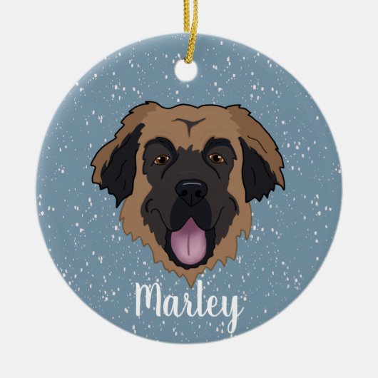  Leonberger Keramisch Ornament (Voorkant)