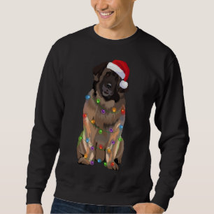 Leonberger kerstlampjes Hondenliefhebber Santa H Trui