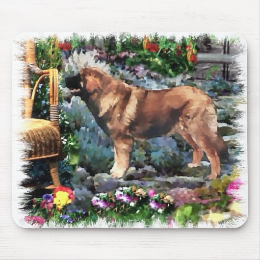 Leonberger Kunst Cadeaus Muismat (Voorkant)