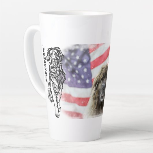 Leonberger Latte Mok (Linkerhoek)