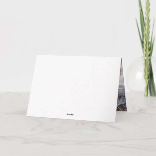 Leonberger liet het sneeuwen Kerstmis Kaart (Achterkant)