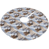 Leonberger liet het sneeuwen Kerstmis Kerstboom Rok (Gekanteld)