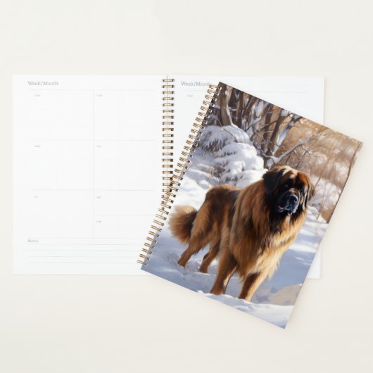 Leonberger liet het sneeuwen Kerstmis Planner (Display)