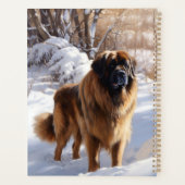Leonberger liet het sneeuwen Kerstmis Planner (Achterkant)