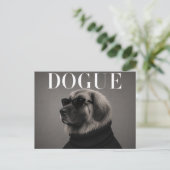 Leonberger Luxe Mode Hondenportret Briefkaart (Staand voorkant)