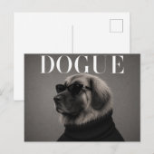 Leonberger Luxe Mode Hondenportret Briefkaart (Voorkant / Achterkant)