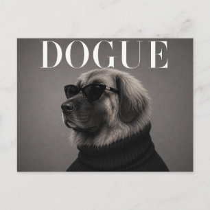 Leonberger Luxe Mode Hondenportret Briefkaart