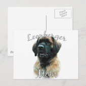 Leonberger mama 2 briefkaart (Voorkant / Achterkant)