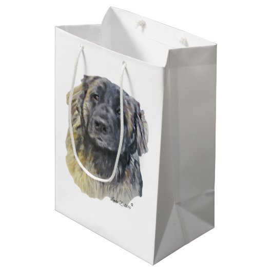 Leonberger Medium Cadeauzakje (Voorkant Gekanteld)