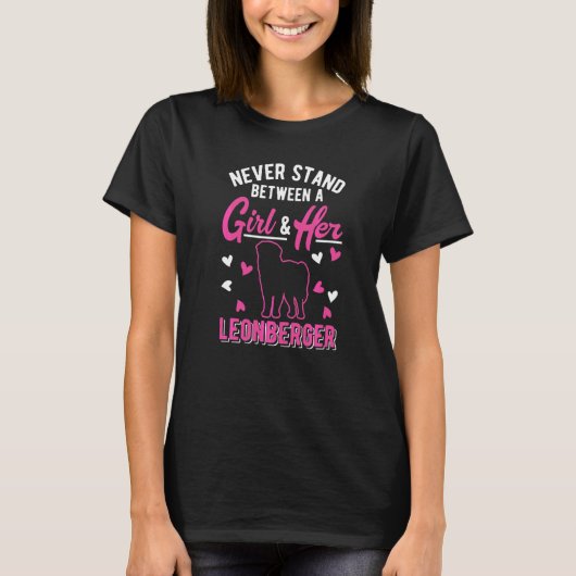 Leonberger Meisje T-shirt (Voorkant)