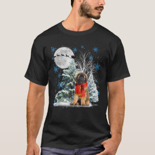Leonberger Onder Maanlicht Sneeuw Kerstpyjama T T-shirt