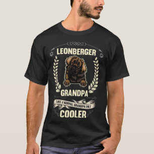 Leonberger opa als een normale opa alleen cool t-shirt
