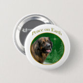 Leonberger Peace Ronde Button 5,7 Cm (Voorkant /achterkant)