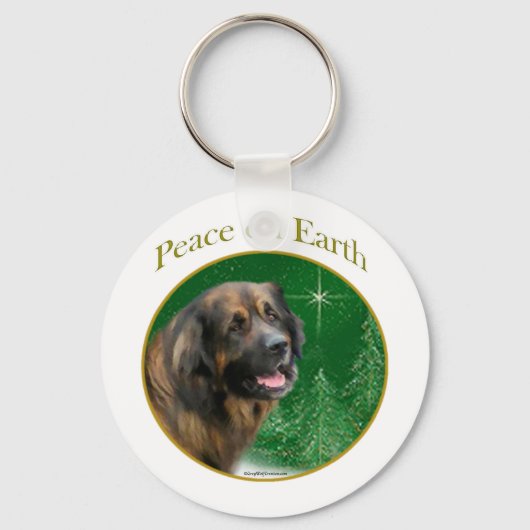 Leonberger Peace Sleutelhanger (Voorkant)