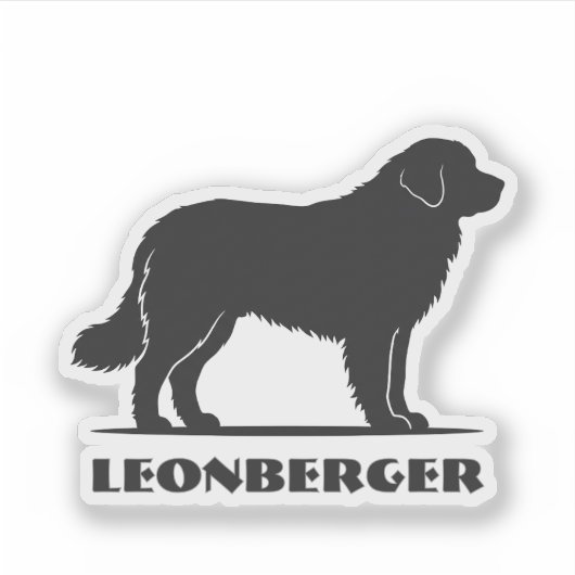 Leonberger ras sticker (Voorkant)