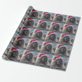 Leonberger Santa Cadeaupapier