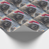 Leonberger Santa Cadeaupapier (Hoek)