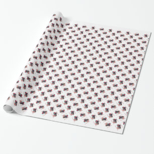 Leonberger Santa Paws Cadeaupapier
