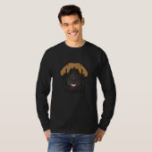 Leonberger Schattig Hondengezicht T-shirt (Voorkant volledig)