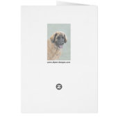 Leonberger schilderen - Kute Original Dog Art (Achterkant)