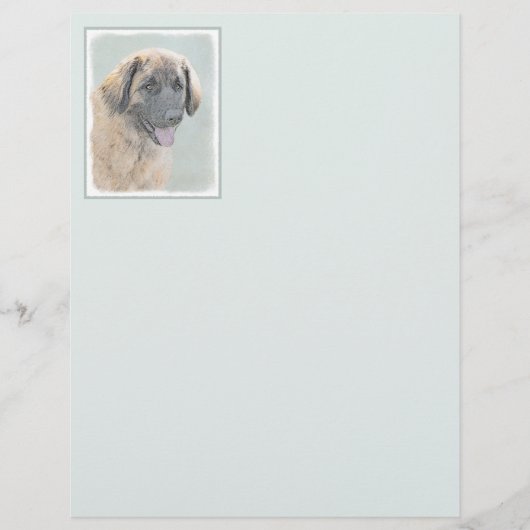 Leonberger schilderen - Kute Original Dog Art (Voorkant)