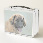 Leonberger schilderen - Kute Original Dog Art (Achterkant)