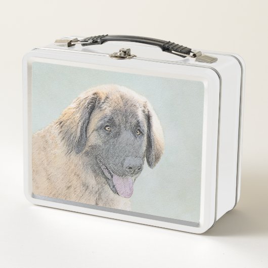 Leonberger schilderen - Kute Original Dog Art (Voorkant)