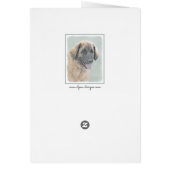 Leonberger schilderen - Kute Original Dog Art (Achterkant)