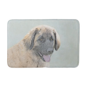 Leonberger schilderen - Kute Original Dog Art Badmat