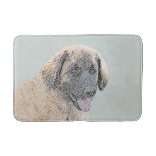 Leonberger schilderen - Kute Original Dog Art Badmat (Voorkant)