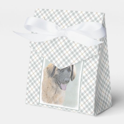 Leonberger schilderen - Kute Original Dog Art Bedankdoosjes (Voorkant Zijde)