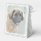 Leonberger schilderen - Kute Original Dog Art Bedankdoosjes (Achterkant)