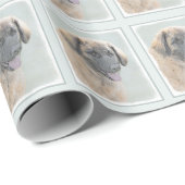 Leonberger schilderen - Kute Original Dog Art Cadeaupapier (Rol Hoek)