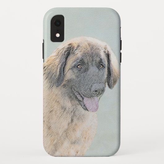 Leonberger schilderen - Kute Original Dog Art Case-Mate iPhone Case (Achterkant)