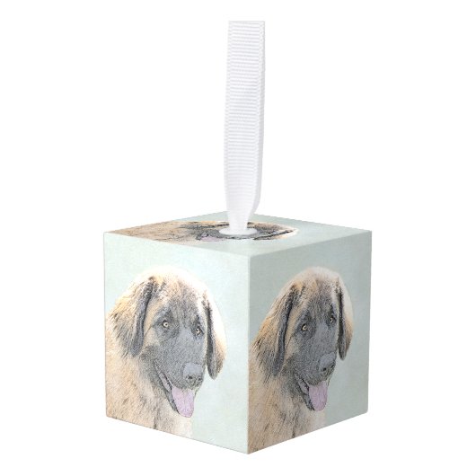 Leonberger schilderen - Kute Original Dog Art Decoratie (Voorkant hoekig)