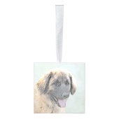 Leonberger schilderen - Kute Original Dog Art Decoratie (Rechts)