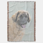 Leonberger schilderen - Kute Original Dog Art Deken (Voorkant Verticaal)
