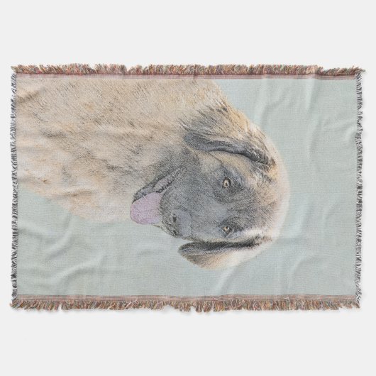 Leonberger schilderen - Kute Original Dog Art Deken (Voorkant)