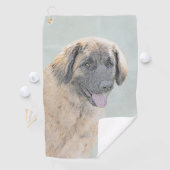 Leonberger schilderen - Kute Original Dog Art Golfhanddoek (Insitu)