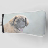 Leonberger schilderen - Kute Original Dog Art Golfheadcover (Voorkant)