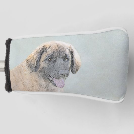 Leonberger schilderen - Kute Original Dog Art Golfheadcover (Voorkant)