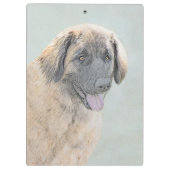 Leonberger schilderen - Kute Original Dog Art Klembord (Achterkant)