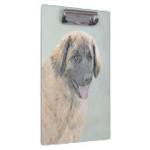 Leonberger schilderen - Kute Original Dog Art Klembord (Rechts)